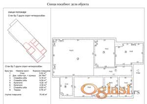 Četvorosoban 70,46m2 drugi sprat _ Adice, Novi Sad